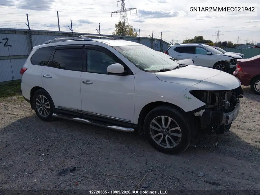 NISSAN PATHFINDER 2014, VIN 5N1AR2MM4EC621942