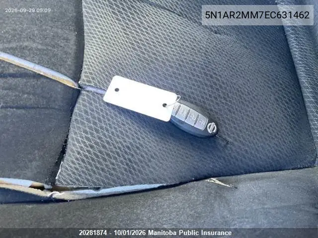 2014 NISSAN PATHFINDER VIN 5N1AR2MM7EC631462 — фото 11