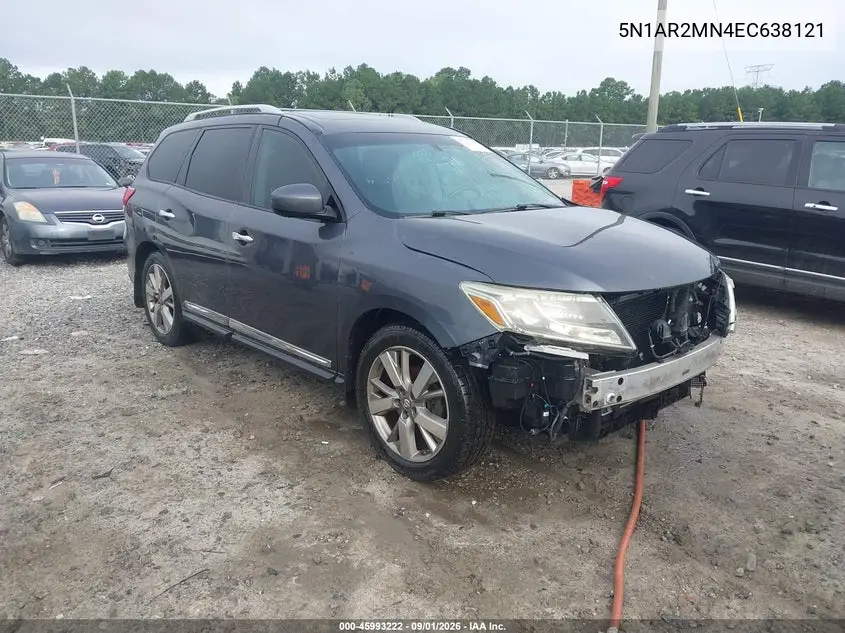 NISSAN PATHFINDER 2014, VIN 5N1AR2MN4EC638121