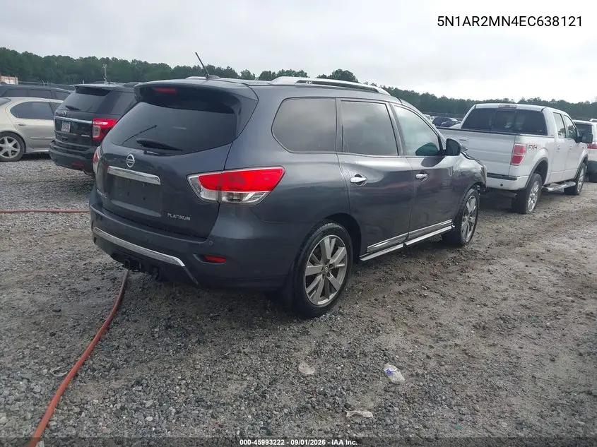 2014 NISSAN PATHFINDER VIN 5N1AR2MN4EC638121 — фото 4
