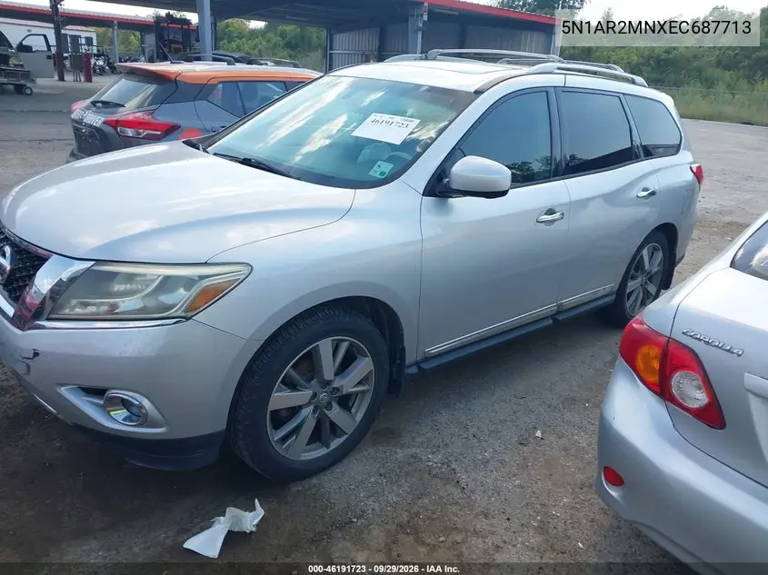 2014 NISSAN PATHFINDER VIN 5N1AR2MNXEC687713 — фото 2