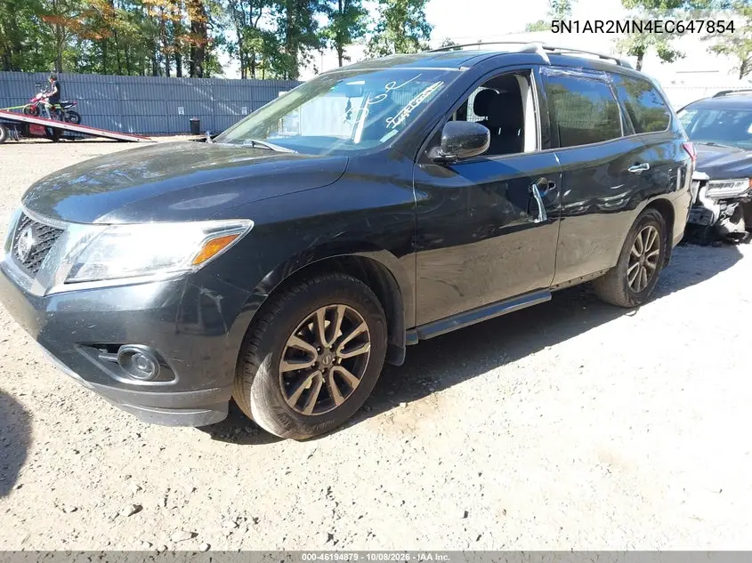 2014 NISSAN PATHFINDER VIN 5N1AR2MN4EC647854 — фото 2