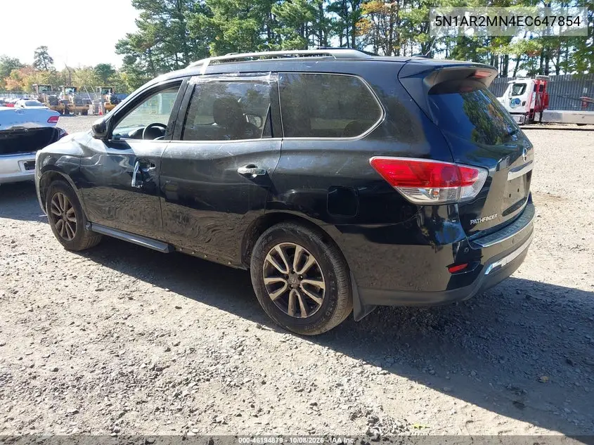 2014 NISSAN PATHFINDER VIN 5N1AR2MN4EC647854 — фото 3