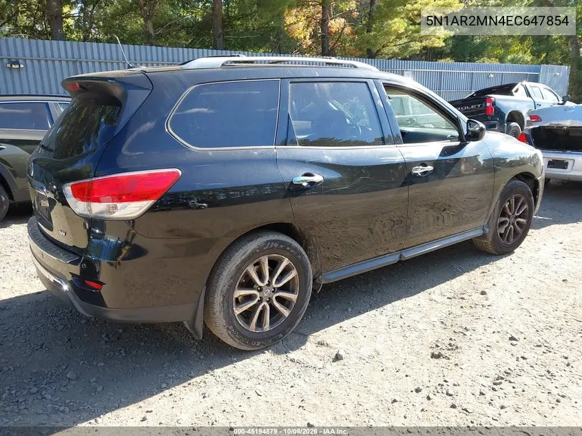 2014 NISSAN PATHFINDER VIN 5N1AR2MN4EC647854 — фото 4