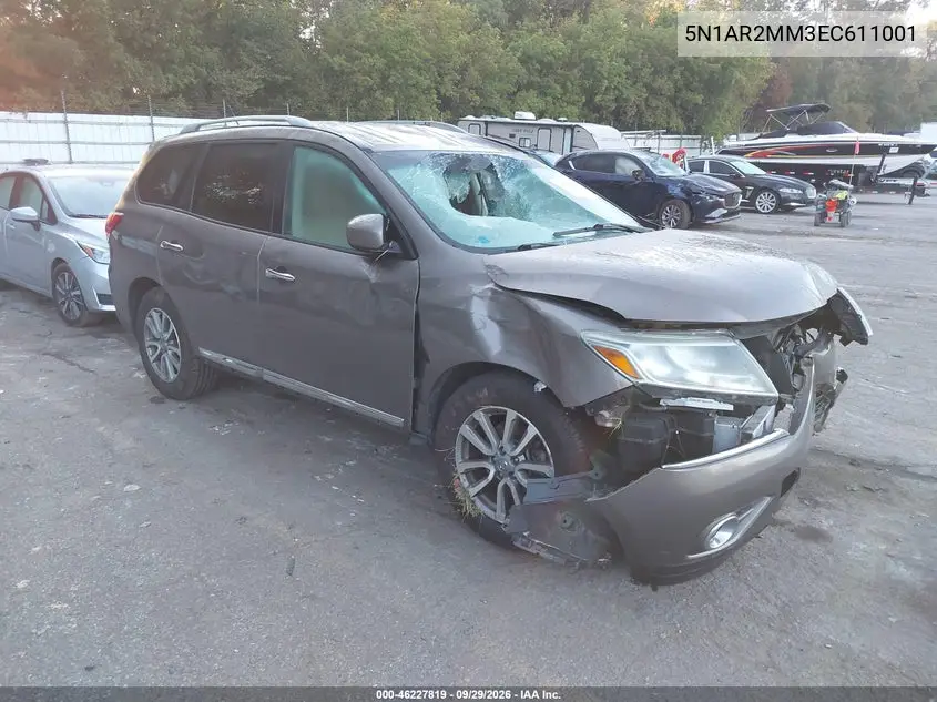 NISSAN PATHFINDER 2014, VIN 5N1AR2MM3EC611001