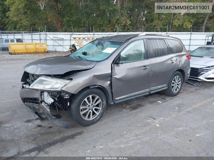 2014 NISSAN PATHFINDER VIN 5N1AR2MM3EC611001 — фото 2