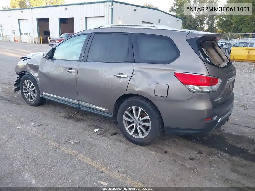 2014 NISSAN PATHFINDER VIN 5N1AR2MM3EC611001 — фото 3