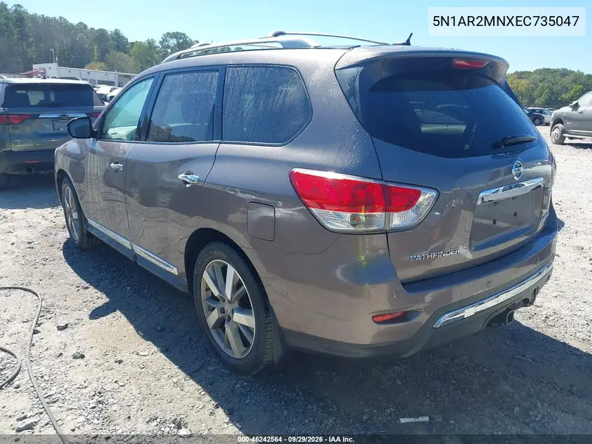 2014 NISSAN PATHFINDER VIN 5N1AR2MNXEC735047 — фото 3