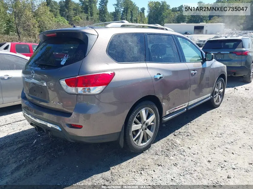 2014 NISSAN PATHFINDER VIN 5N1AR2MNXEC735047 — фото 4