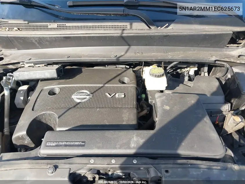 2014 NISSAN PATHFINDER VIN 5N1AR2MM1EC625673 — фото 10