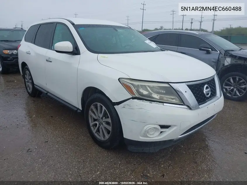 NISSAN PATHFINDER 2014, VIN 5N1AR2MN4EC660488