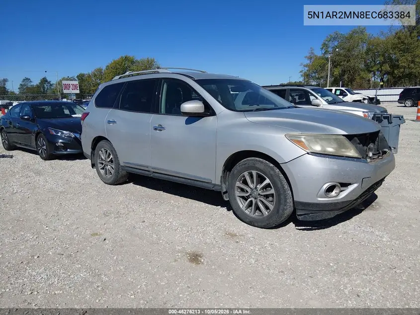 NISSAN PATHFINDER 2014, VIN 5N1AR2MN8EC683384