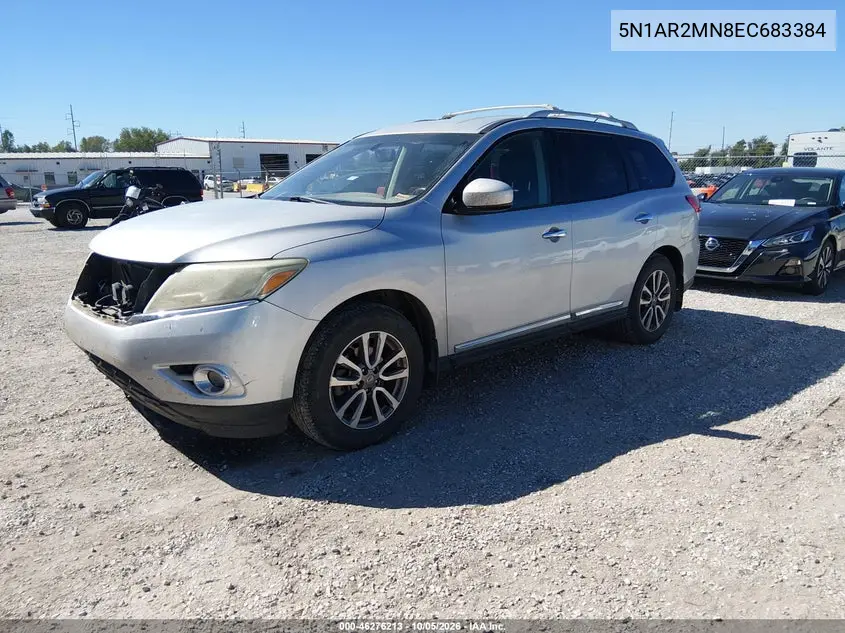 2014 NISSAN PATHFINDER VIN 5N1AR2MN8EC683384 — фото 2