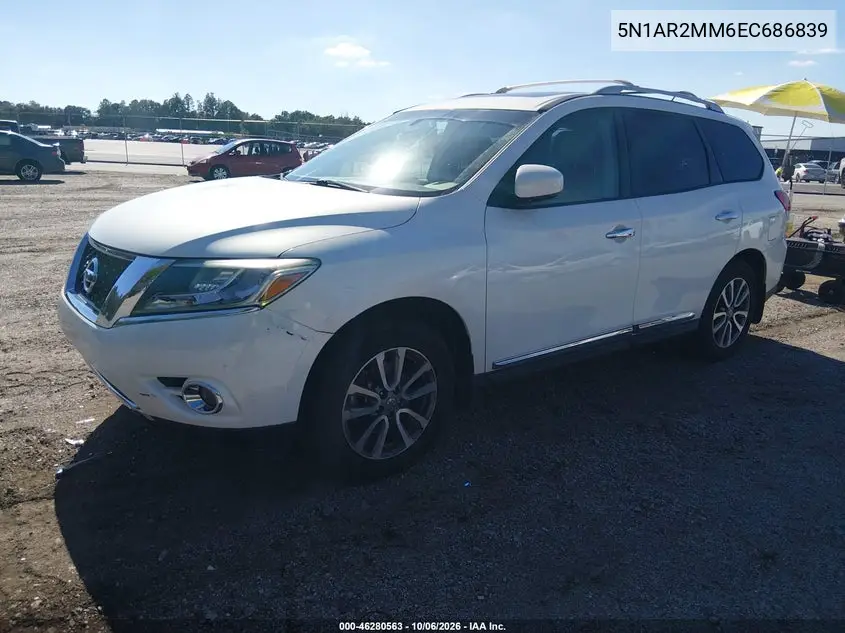 2014 NISSAN PATHFINDER VIN 5N1AR2MM6EC686839 — фото 2