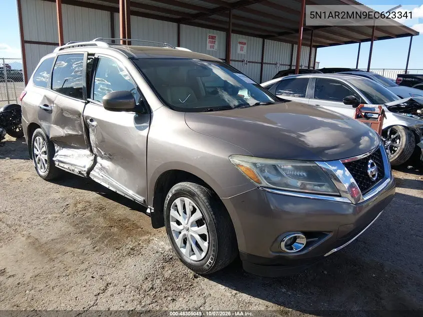 NISSAN PATHFINDER 2014, VIN 5N1AR2MN9EC623341