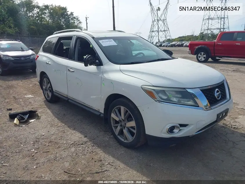 NISSAN PATHFINDER 2014, VIN 5N1AR2MM5EC646347