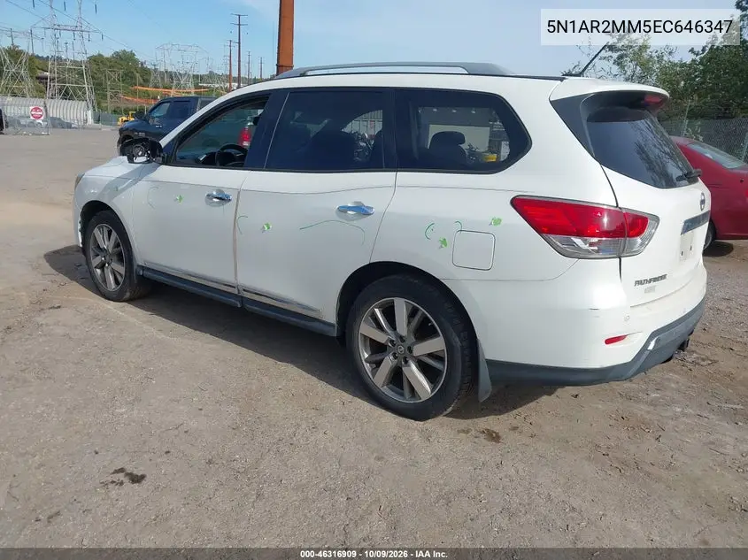 2014 NISSAN PATHFINDER VIN 5N1AR2MM5EC646347 — фото 3
