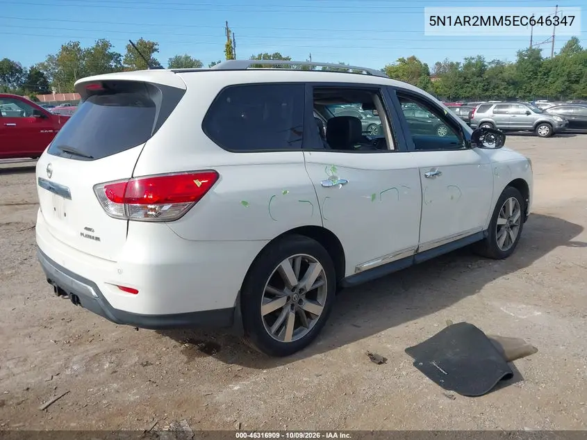 2014 NISSAN PATHFINDER VIN 5N1AR2MM5EC646347 — фото 4