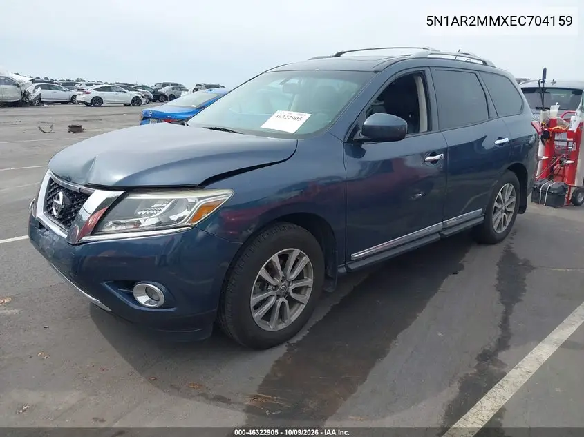 2014 NISSAN PATHFINDER VIN 5N1AR2MMXEC704159 — фото 2