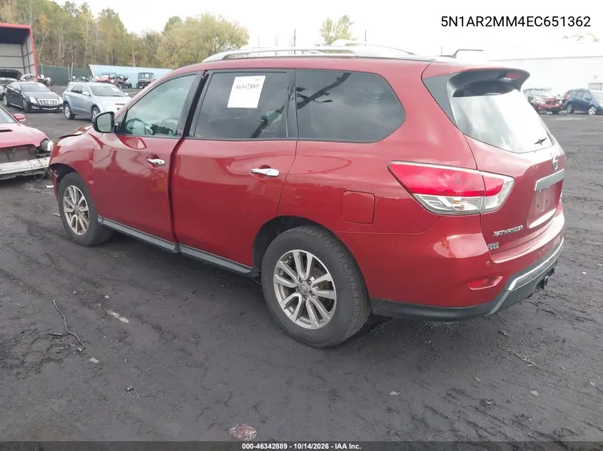 2014 NISSAN PATHFINDER VIN 5N1AR2MM4EC651362 — фото 3