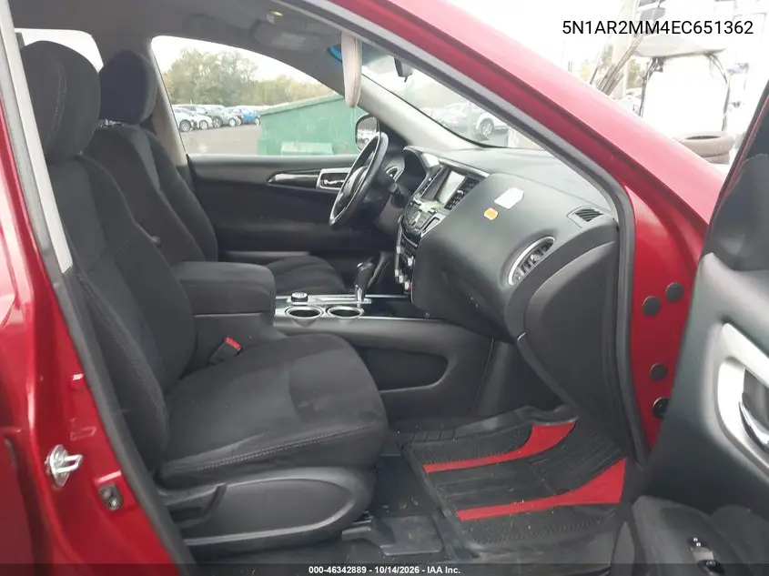 2014 NISSAN PATHFINDER VIN 5N1AR2MM4EC651362 — фото 5
