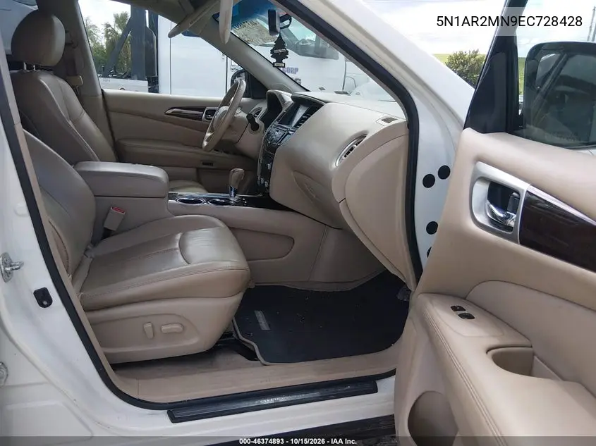 2014 NISSAN PATHFINDER VIN 5N1AR2MN9EC728428 — фото 5