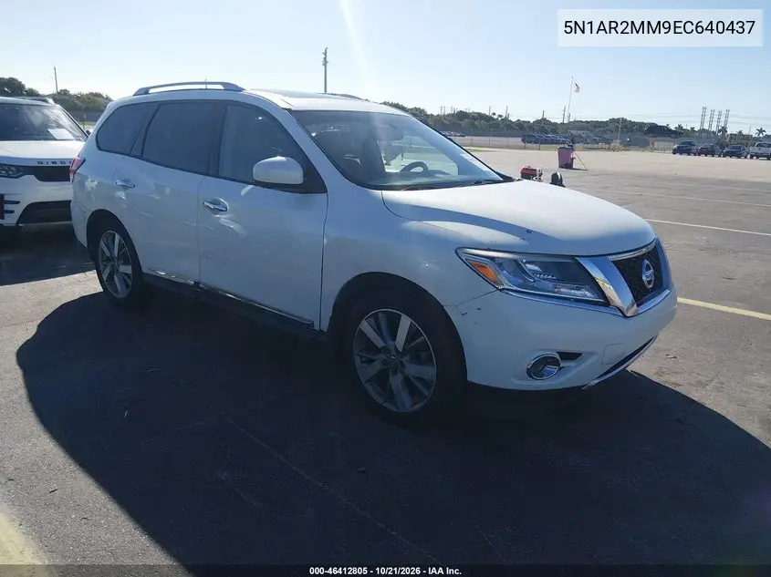 NISSAN PATHFINDER 2014, VIN 5N1AR2MM9EC640437