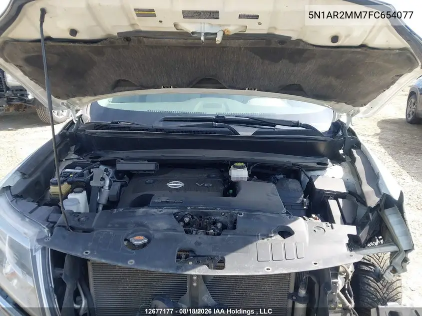 2015 NISSAN PATHFINDER VIN 5N1AR2MM7FC654077 — фото 10