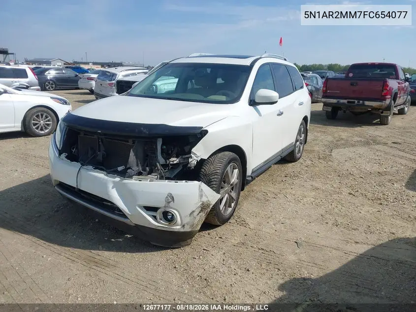 2015 NISSAN PATHFINDER VIN 5N1AR2MM7FC654077 — фото 2