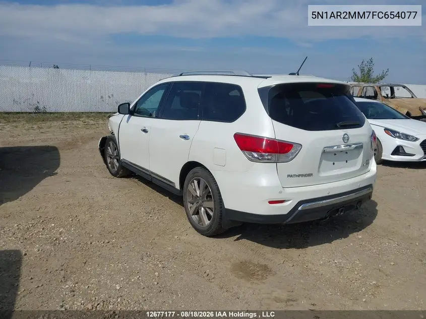 2015 NISSAN PATHFINDER VIN 5N1AR2MM7FC654077 — фото 3