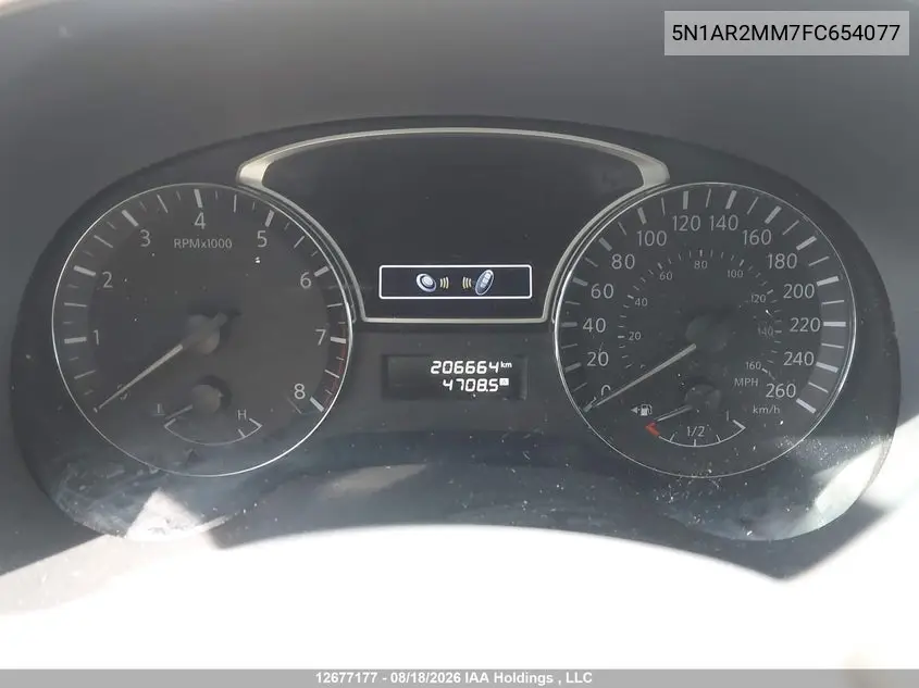2015 NISSAN PATHFINDER VIN 5N1AR2MM7FC654077 — фото 7