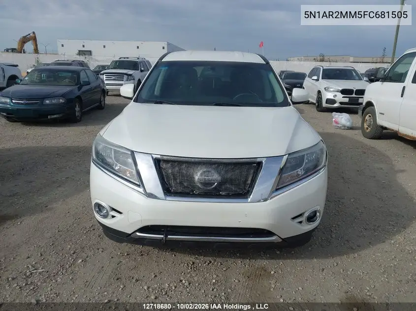 2015 NISSAN PATHFINDER VIN 5N1AR2MM5FC681505 — фото 12