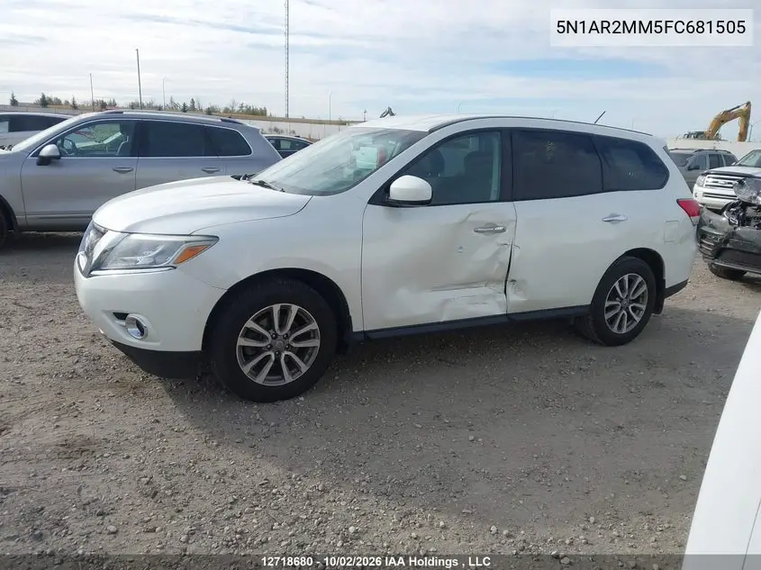 2015 NISSAN PATHFINDER VIN 5N1AR2MM5FC681505 — фото 14