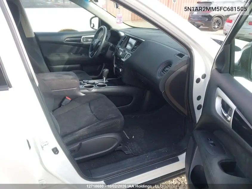 2015 NISSAN PATHFINDER VIN 5N1AR2MM5FC681505 — фото 5