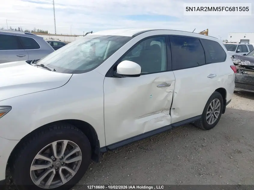 2015 NISSAN PATHFINDER VIN 5N1AR2MM5FC681505 — фото 6