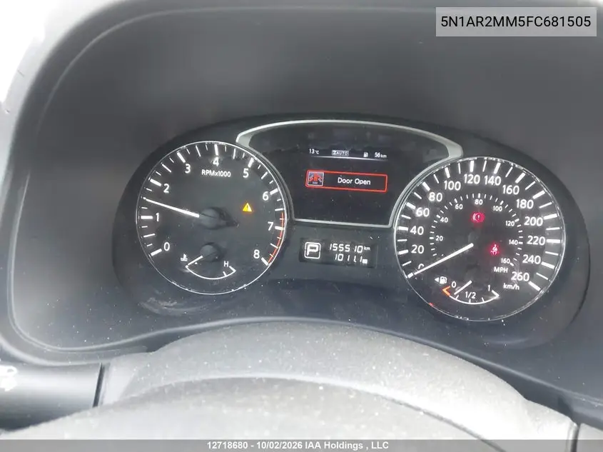 2015 NISSAN PATHFINDER VIN 5N1AR2MM5FC681505 — фото 7