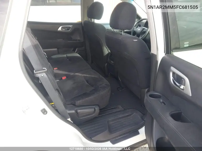2015 NISSAN PATHFINDER VIN 5N1AR2MM5FC681505 — фото 8