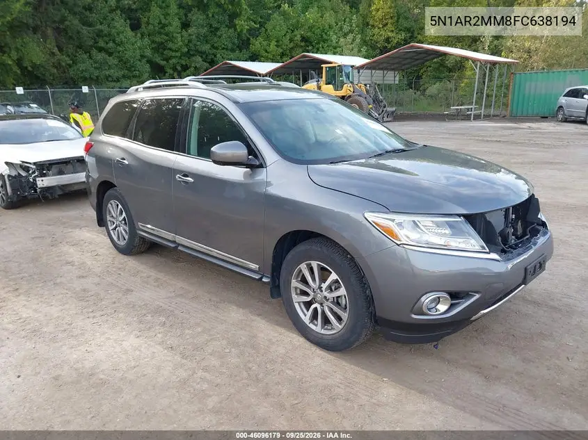 NISSAN PATHFINDER 2015, VIN 5N1AR2MM8FC638194