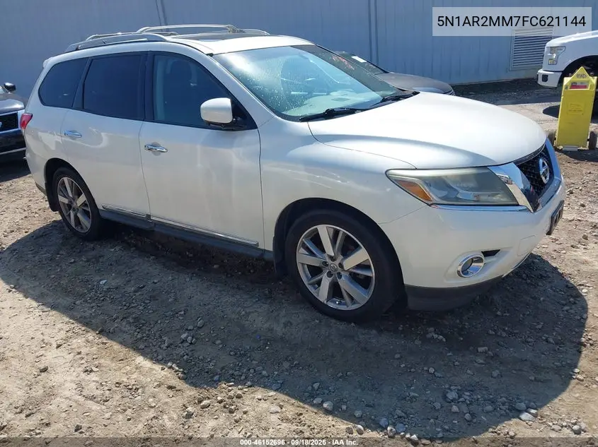 NISSAN PATHFINDER 2015, VIN 5N1AR2MM7FC621144
