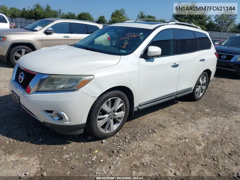 2015 NISSAN PATHFINDER VIN 5N1AR2MM7FC621144 — фото 2