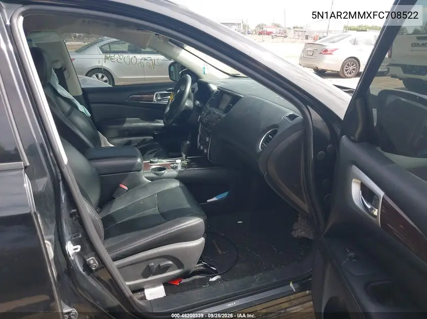 2015 NISSAN PATHFINDER VIN 5N1AR2MMXFC708522 — фото 5