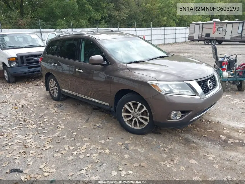 NISSAN PATHFINDER 2015, VIN 5N1AR2MN0FC603299