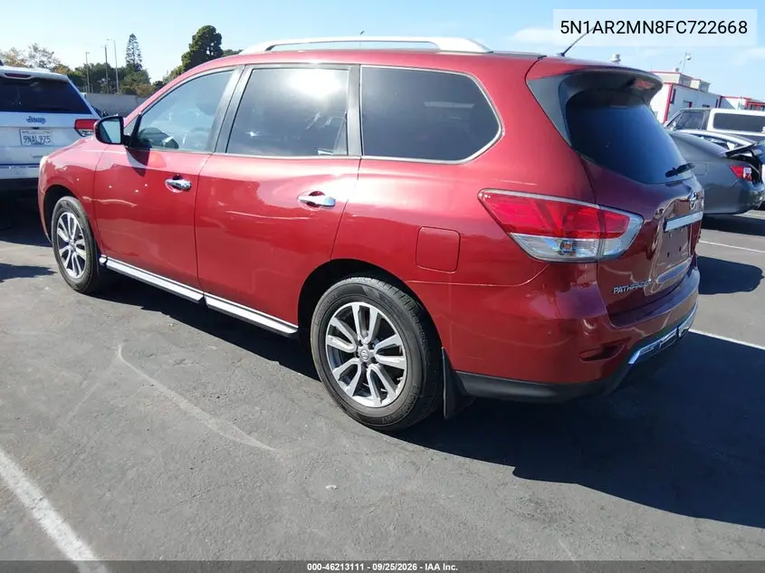 2015 NISSAN PATHFINDER VIN 5N1AR2MN8FC722668 — фото 3