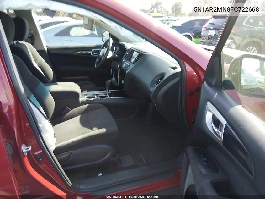 2015 NISSAN PATHFINDER VIN 5N1AR2MN8FC722668 — фото 5