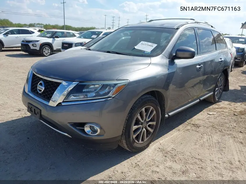2015 NISSAN PATHFINDER VIN 5N1AR2MN7FC671163 — фото 2