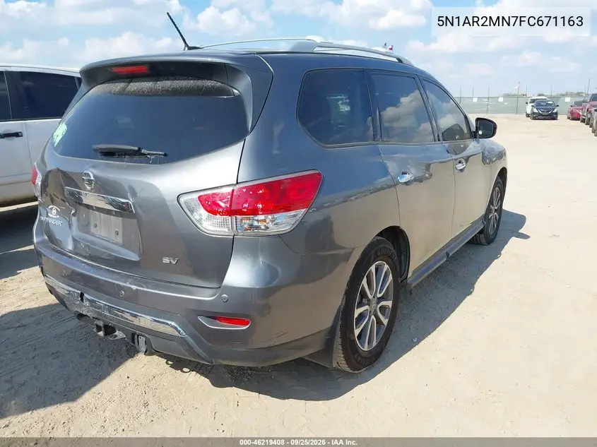 2015 NISSAN PATHFINDER VIN 5N1AR2MN7FC671163 — фото 4