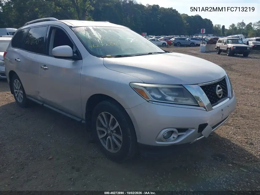 NISSAN PATHFINDER 2015, VIN 5N1AR2MM1FC713219