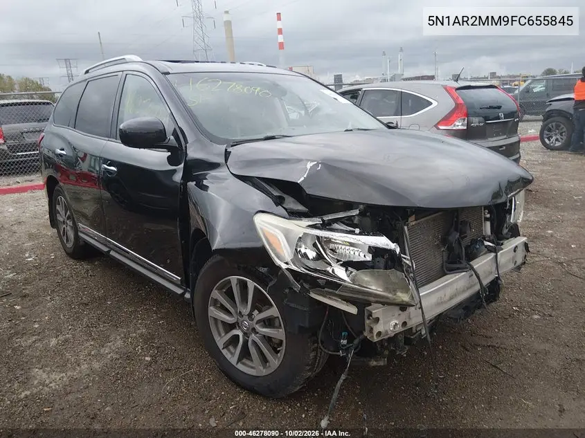 NISSAN PATHFINDER 2015, VIN 5N1AR2MM9FC655845