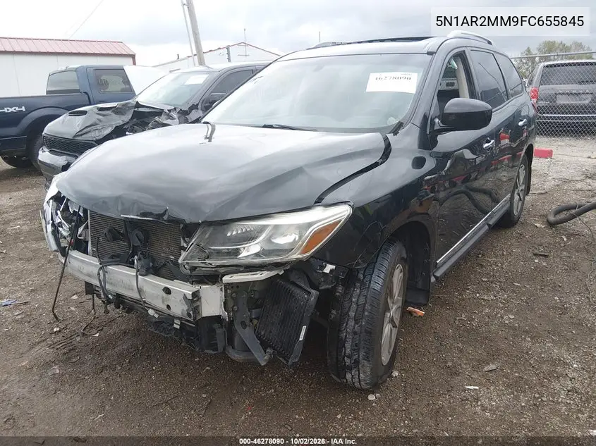 2015 NISSAN PATHFINDER VIN 5N1AR2MM9FC655845 — фото 2