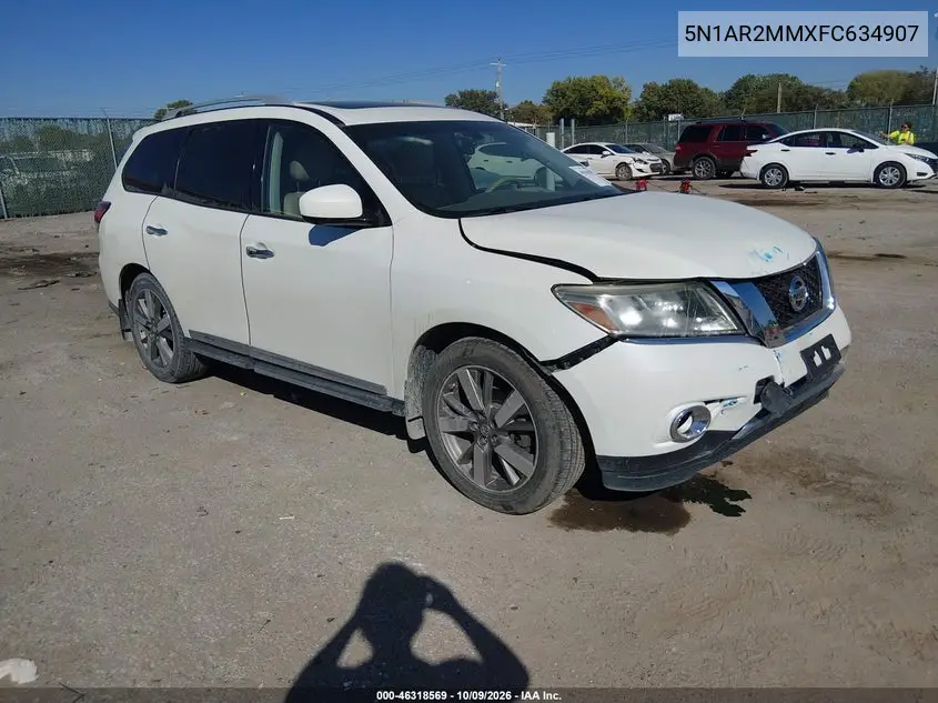NISSAN PATHFINDER 2015, VIN 5N1AR2MMXFC634907
